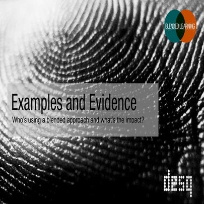 Examples and Evidence
