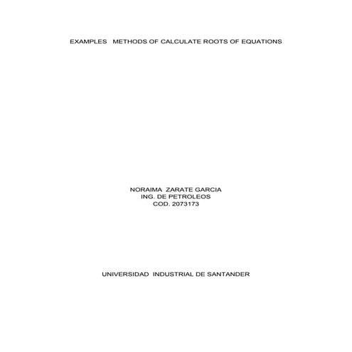 Examples   methods of calculate roots of equation1