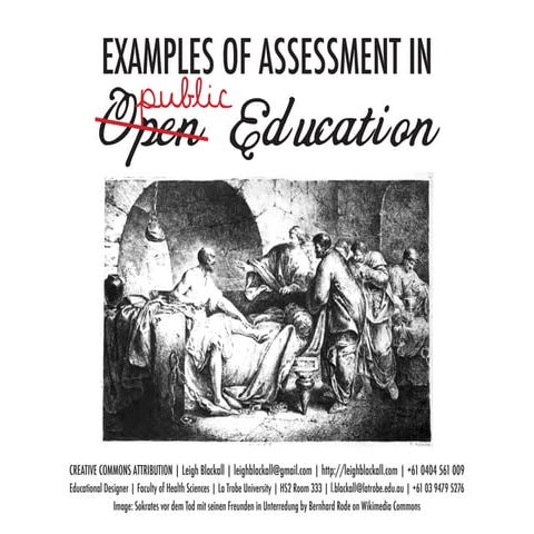 Examples of assessment