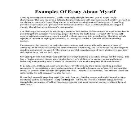 Examples Of Essay About Myself.pdfExamples Of Essay About Myself