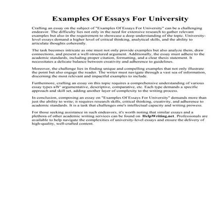 Examples Of Essays For University.pdf