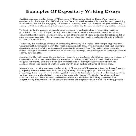 Examples Of Expository Writing Essays.pdf