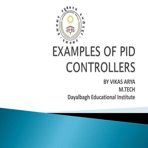 Examples of pid controllers | PPTX