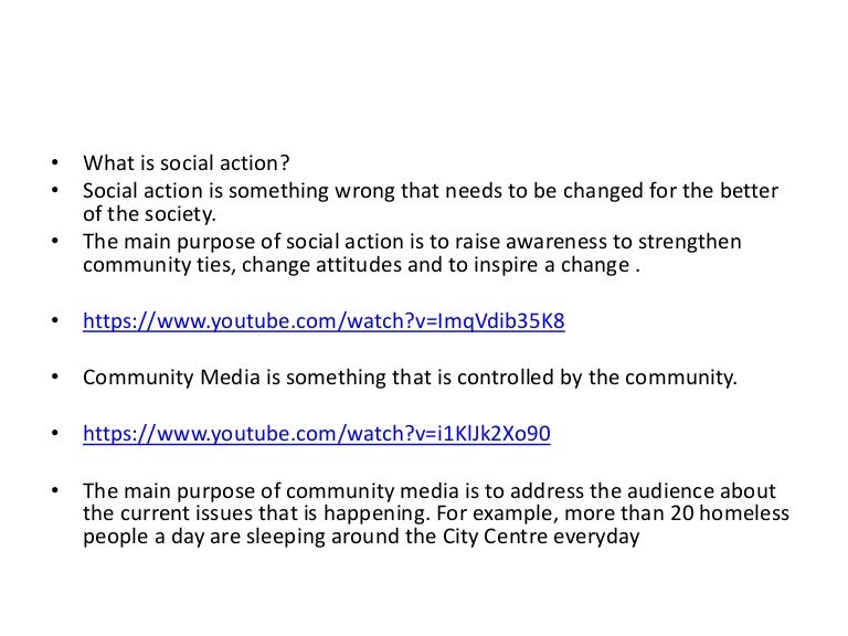 Examples Of Social Policy >> Examples of social action and community media Examples Of Social Policy >> Examples of social action and community media