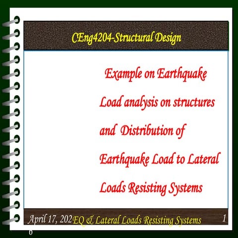 Comprehensive Earthquake Load Analysis and Structural Design for Multi ...