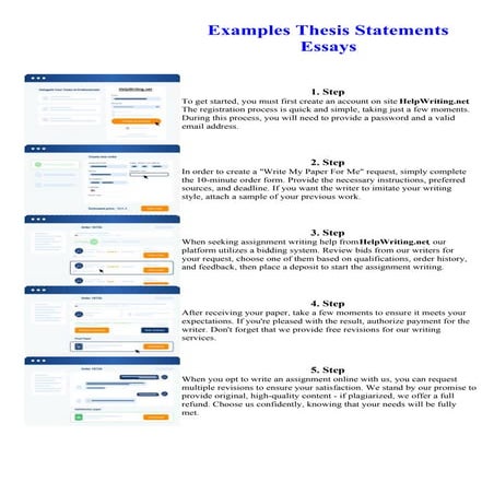 Examples Thesis Statements Essays. Online assignment writing service.