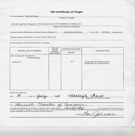 Commercial invoice sample | PDF