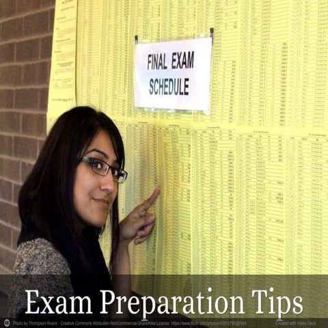 Exam preparation tips