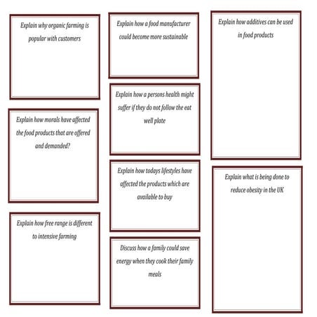 Exam style questions