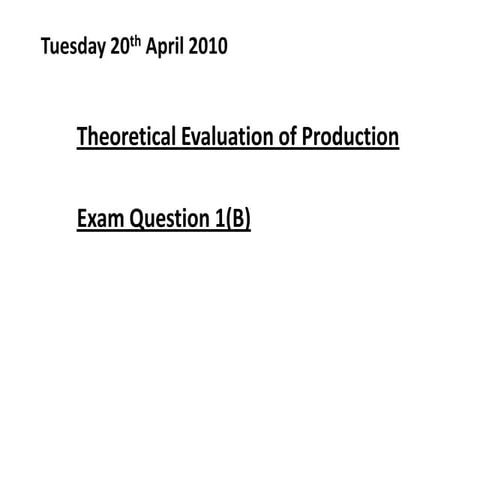 Exam question 1 (b)