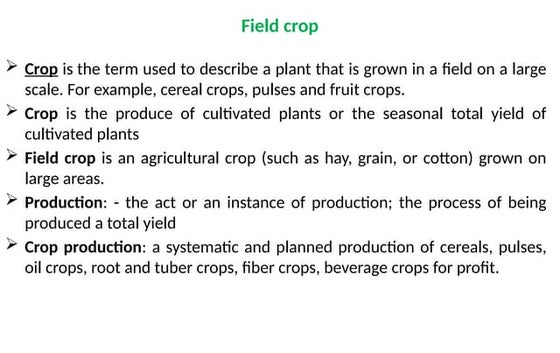 POWERPOINT TLE AGRI. CROP_123419.pptx | Agriculture | Industries