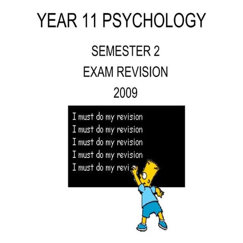 Exam Revision Unit 2 2009