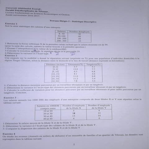 Exam rsolus 2016 statistique s1www.td-economie.blogspot.com