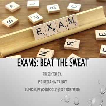 Exams: Beat the Sweat