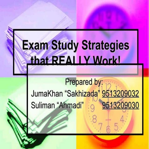 Exam study strategies presentation