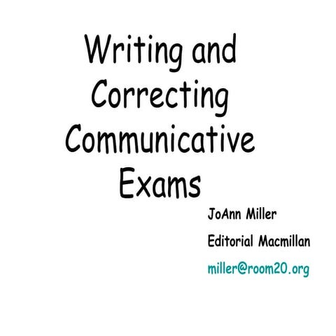 Exam Writing Slideshare
