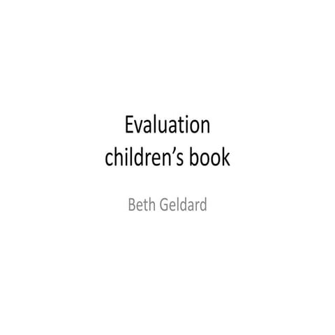 Evaulation beth geldard