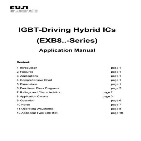Original Driver IGBT EXB841 8841 SIP-13 New | PDF