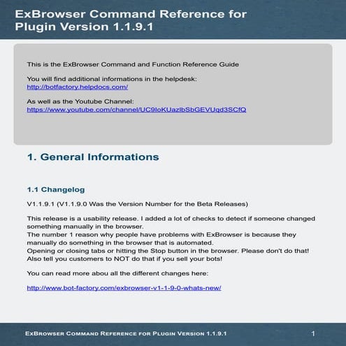 Exbrowser command-reference