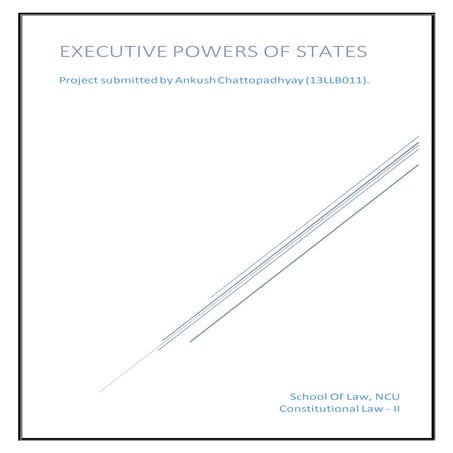 Excecutive powers of the state