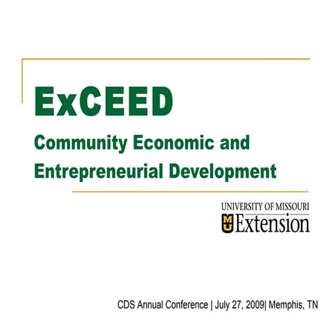 ExCeed Community Economic And Entrepreneurial Development