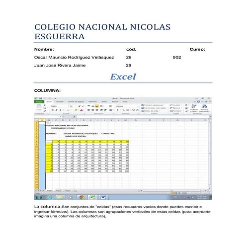 Entorno excel | DOCX