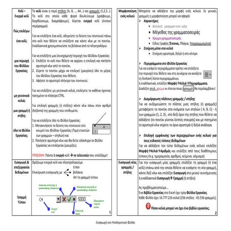 οδηγίες για Excel