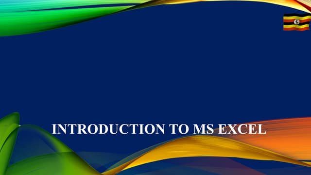 Introduction to Microsoft office Excel.pptx