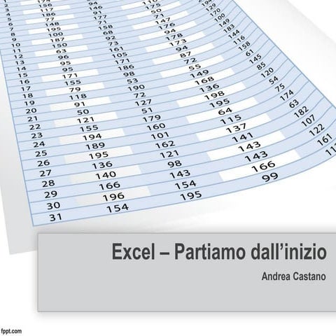 Tutorial Excel: partiamo dall'inizio