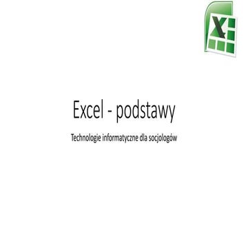 Excel podstawy | PPTX