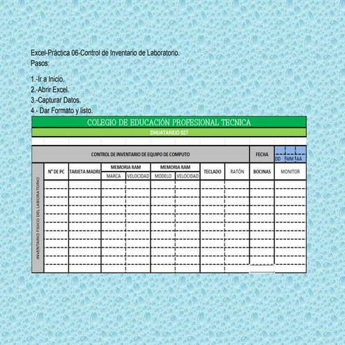 Excel practica-06-control inventario laboratorio