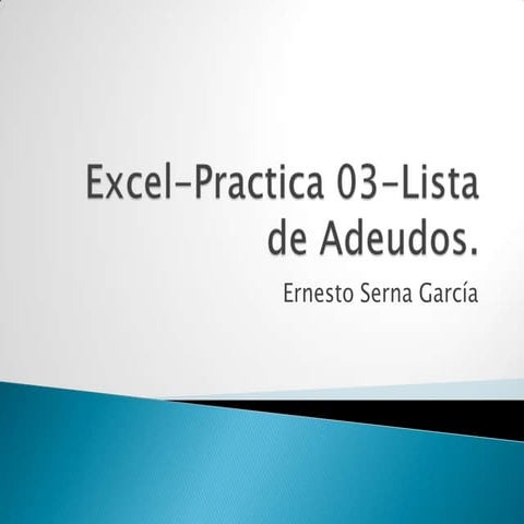 Excel practica 03-lista de adeudos