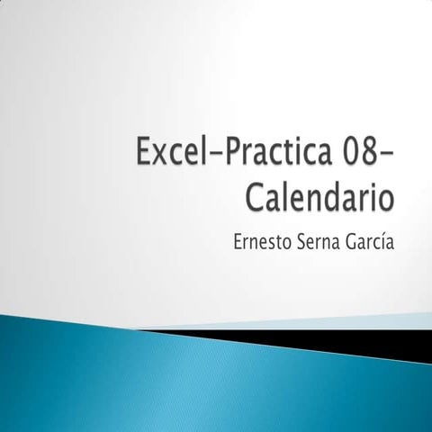 Excel practica 08-calendario