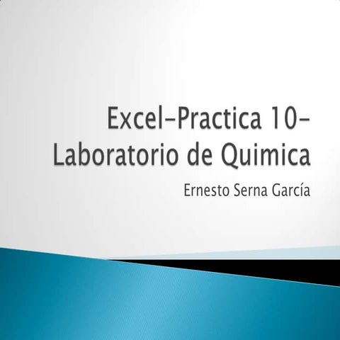 Excel practica 10-laboratorio de quimica