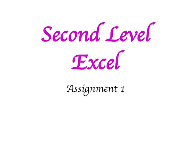 電腦 Excel Sop