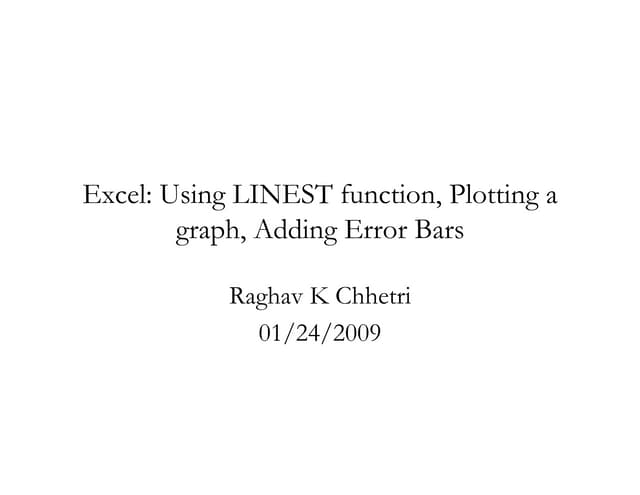 Excel 2003 tutorial 4 graphs