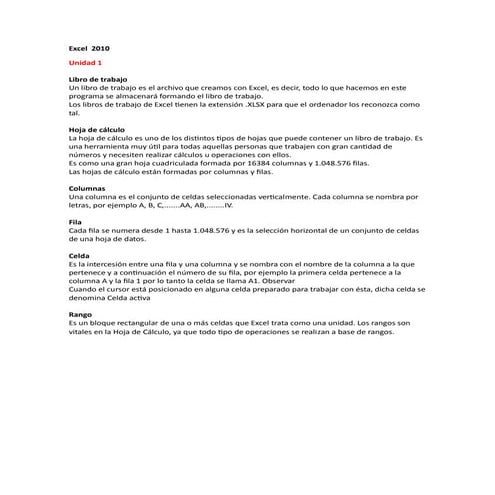 Excel 2010 noveno y decimo primer periodo