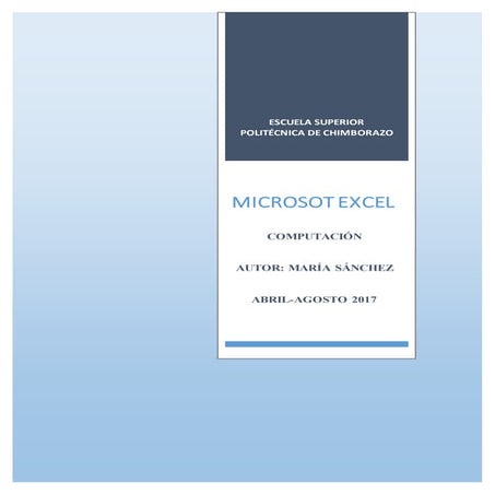 Conceptos Basicos de Microsoft Excel | PPTX