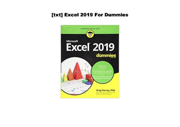 [Doc] Excel 2019 For Dummies
