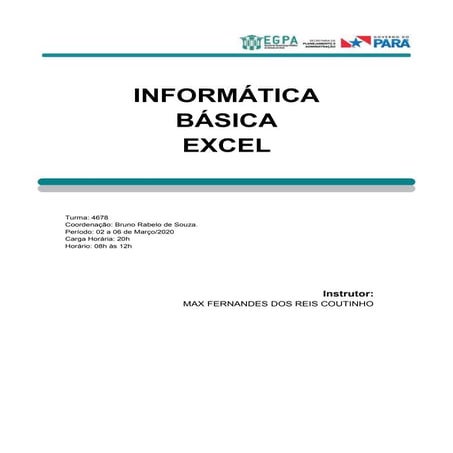 Excel basico apostila egpa