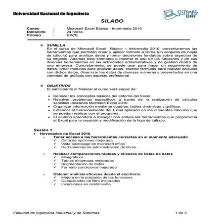 Excel basico intermedio