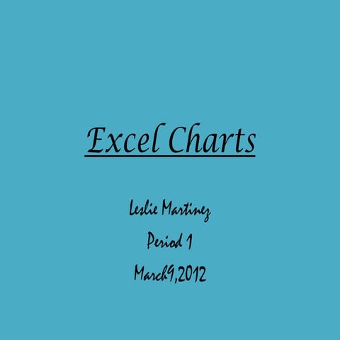 Excel charts