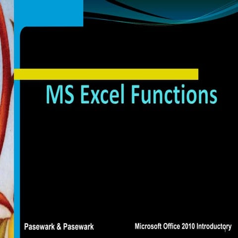 Excel functions | PPT