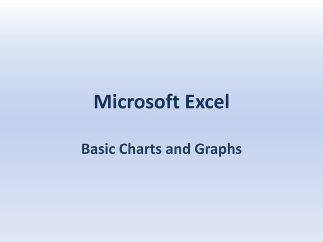 How to graph in excel | PPTX