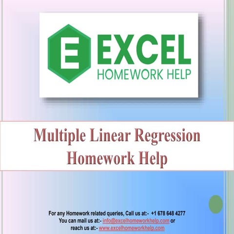 Multiple Linear Regression | PPTX