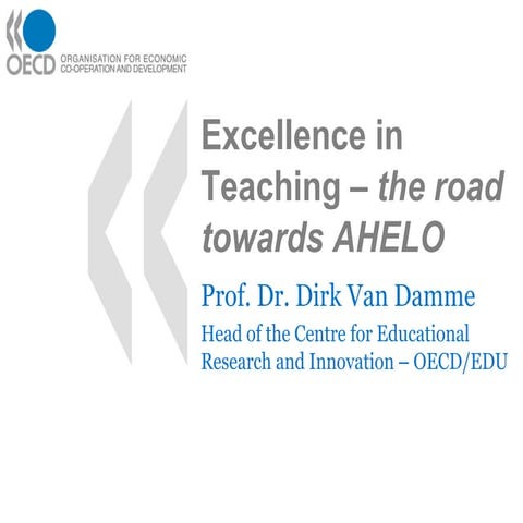 Excellence in teaching