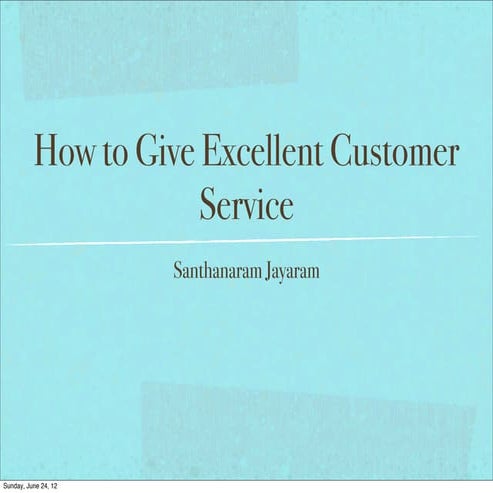 Service excellent | PDF