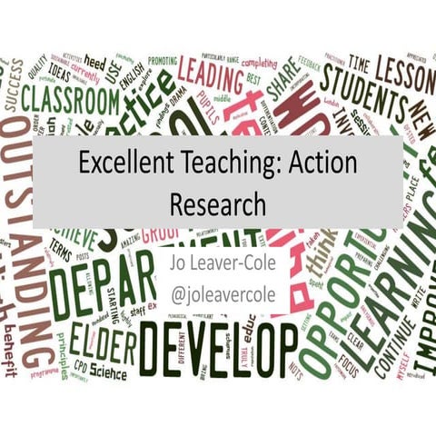 Excellent teaching through action research
