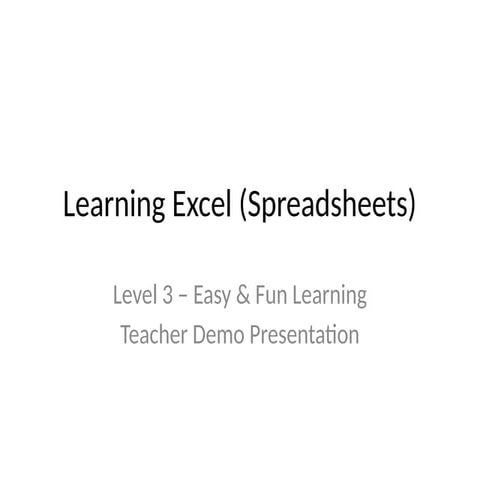 Excel_Level_3_Kids_Fancy_Colorfulll.pptx
