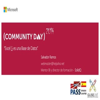 Excel Si es una base de datos